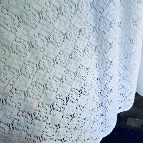 Free People White Lace Fit & Flare Dress with Sheer Waist – Perfect for Summer - Picture 5 of 13